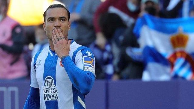 Raúl de Tomás, en un partido del Espanyol.
