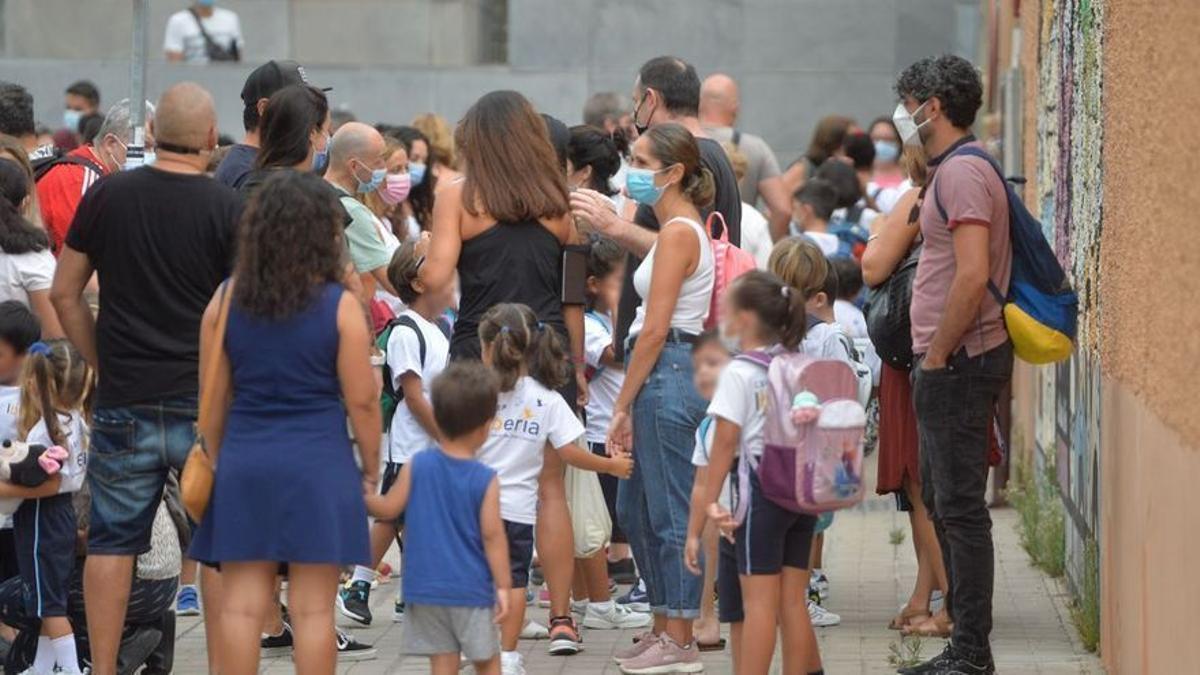 Inicio de curso escolar en un centro educativo el pasado curso 2021-2022.