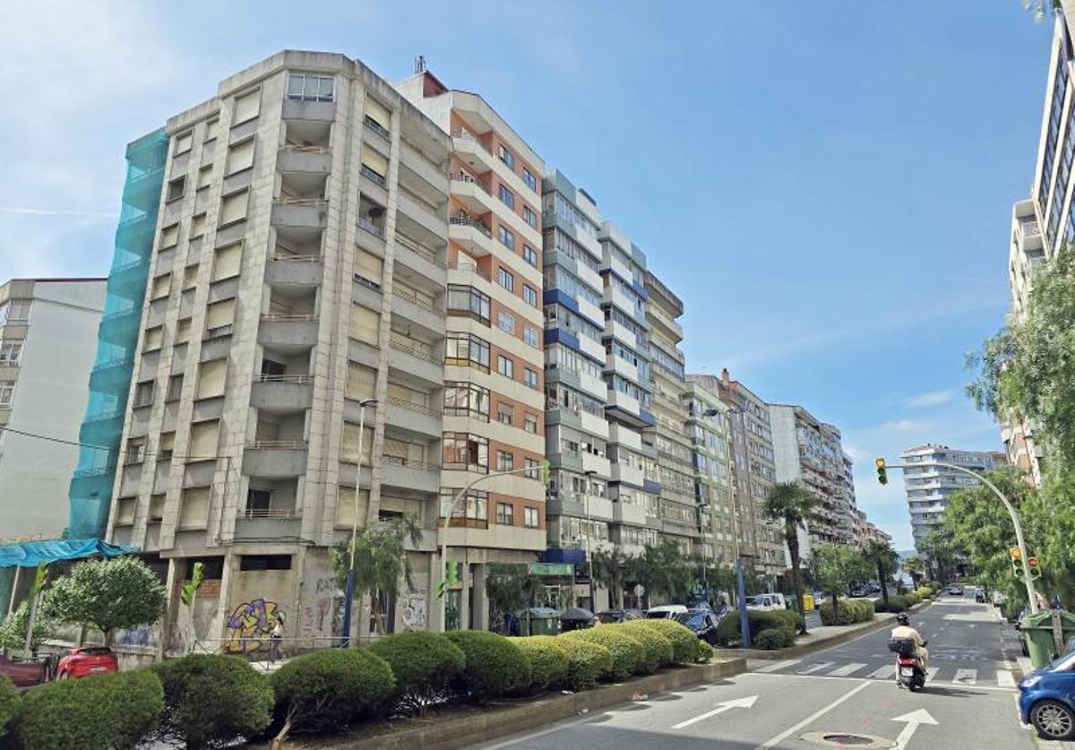 Vista de la calle Travesía de Vigo.