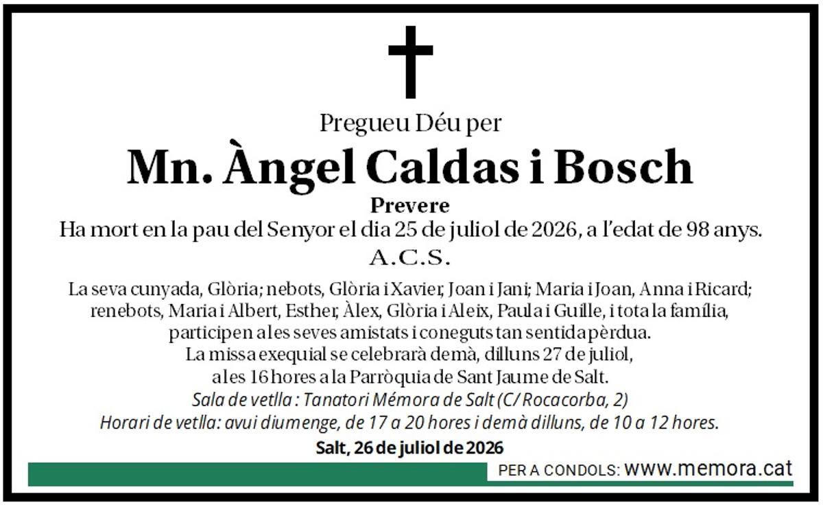 Mn. Àngel Caldas i Bosch