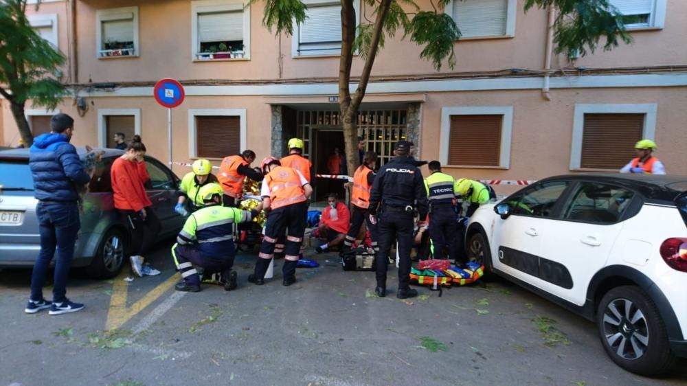 Desalojan un edificio en Palma por un incendio