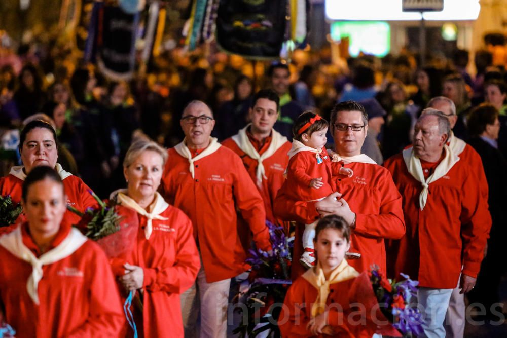 Ofrenda de flores a la Mare de Déu del Sofratge en Benidorm