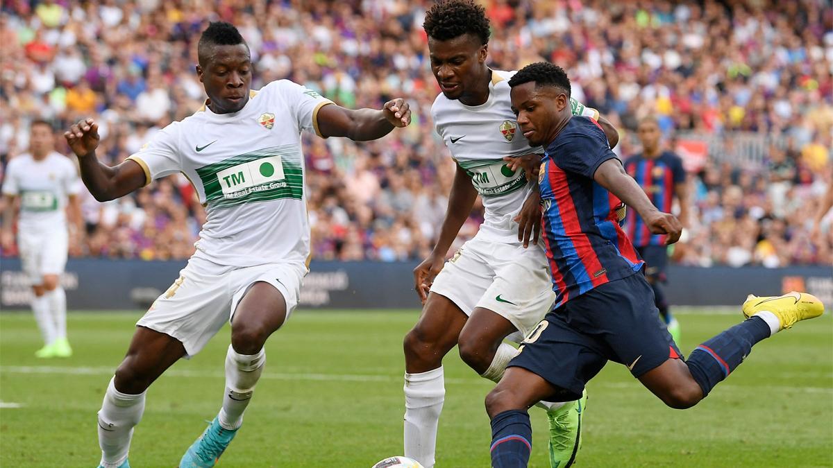 Ansu Fati apunta al once titular del Barça ante el Elche