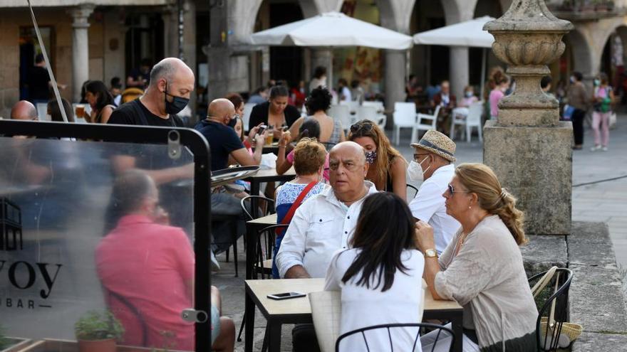 Terraza en el centro de Pontevedra.