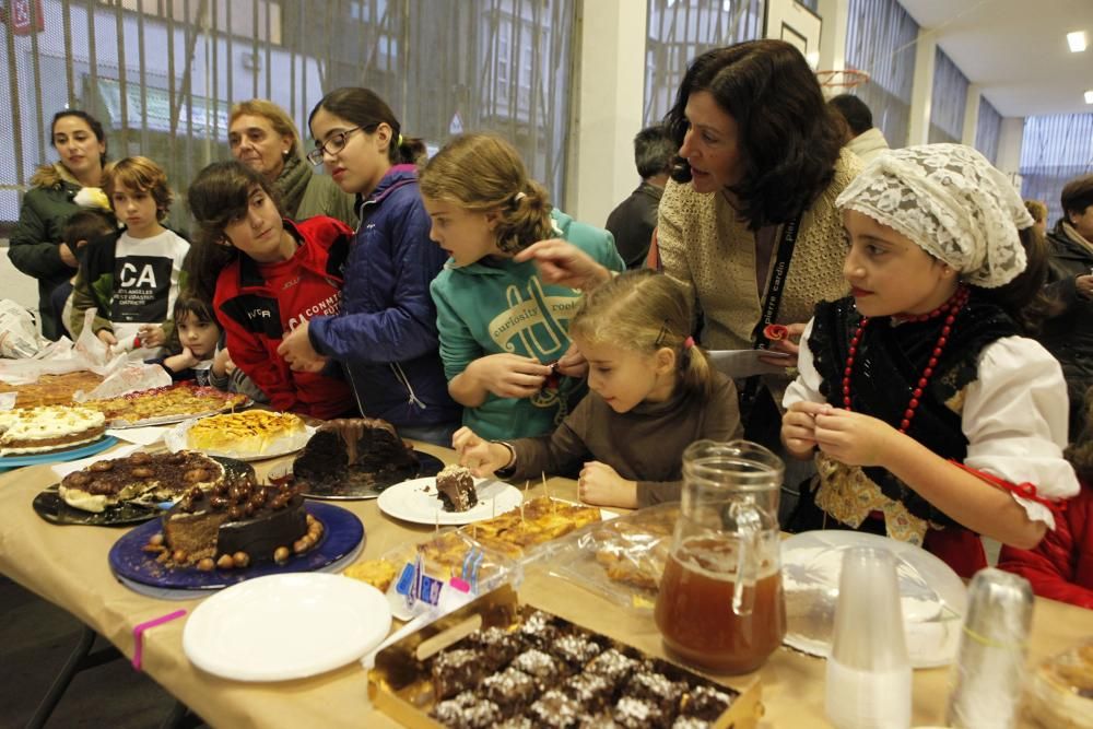 Amagüestu en el colegio Jovellanos de Gijón