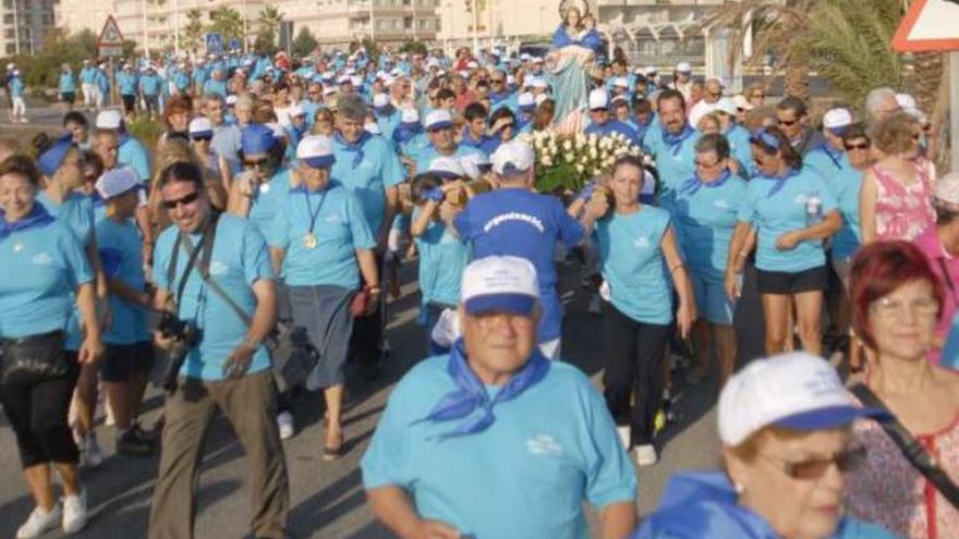 La romería se repite esta tarde con recorrido inverso.