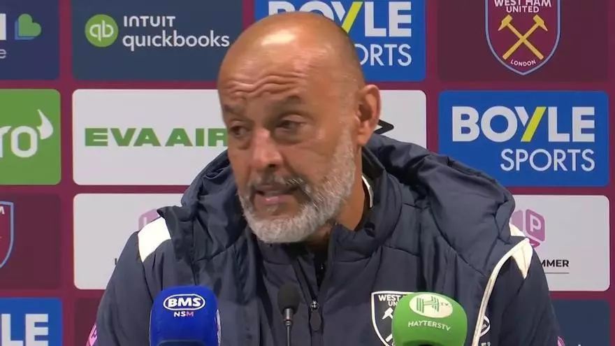 La rajada de Nuno por el gol aulado ante el Arsenal: "Parece que las reglas han cambiado"