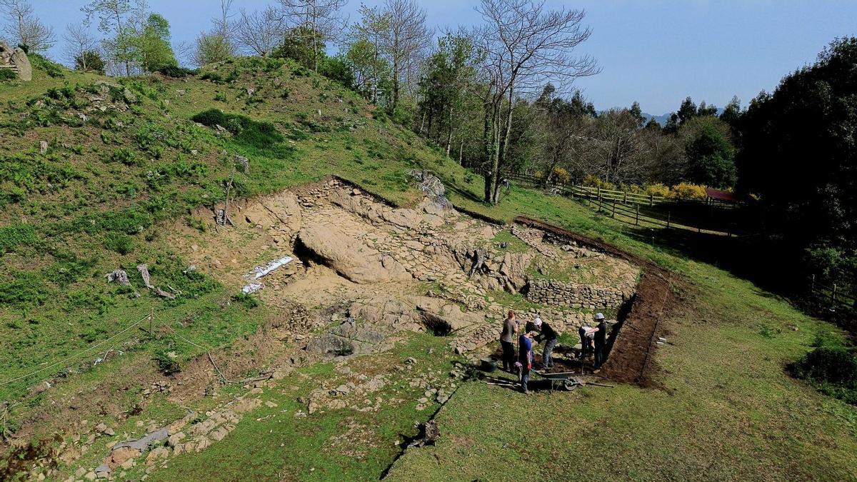 Vusta del yacimiento de Montes Claros, en A Laracha.