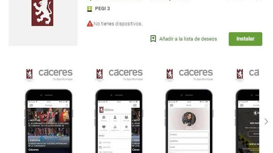 El ayuntamiento se conecta a los cacereños con una nueva aplicación móvil