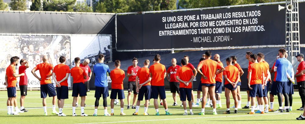 El primer entrenamiento de Neto