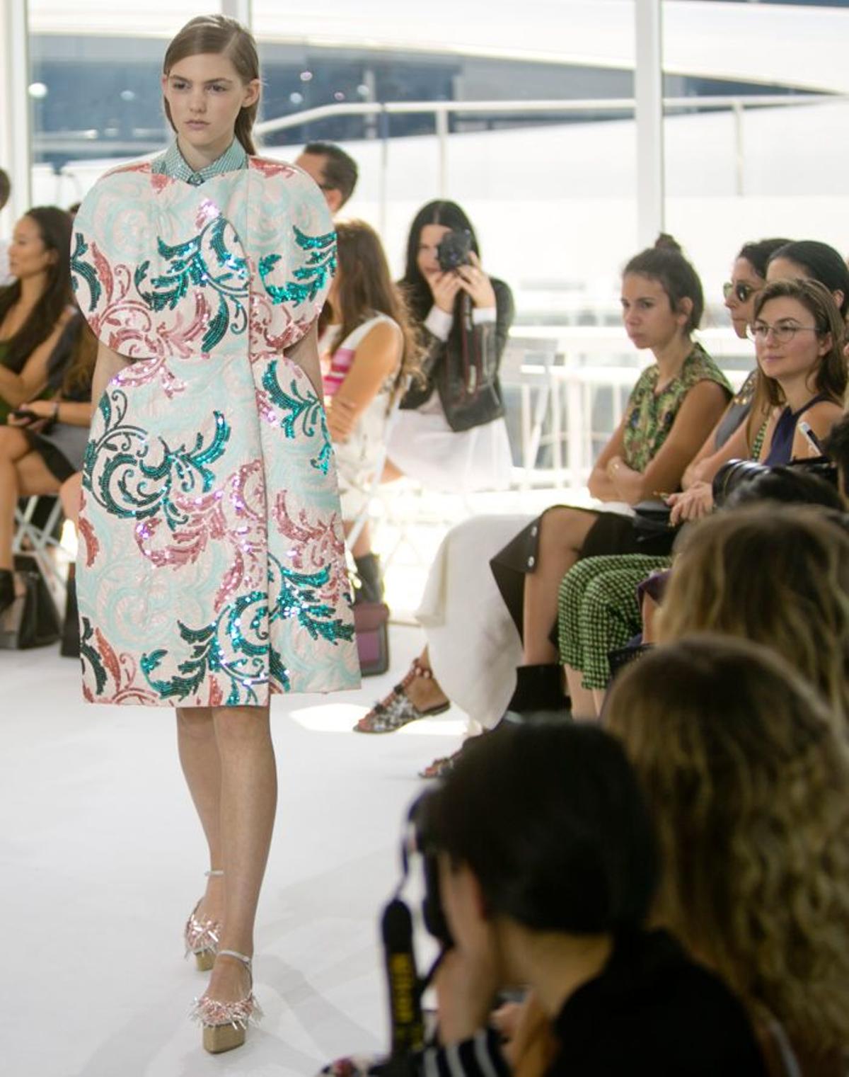 Nueva York Fashion Week: Delpozo, vestido de colores