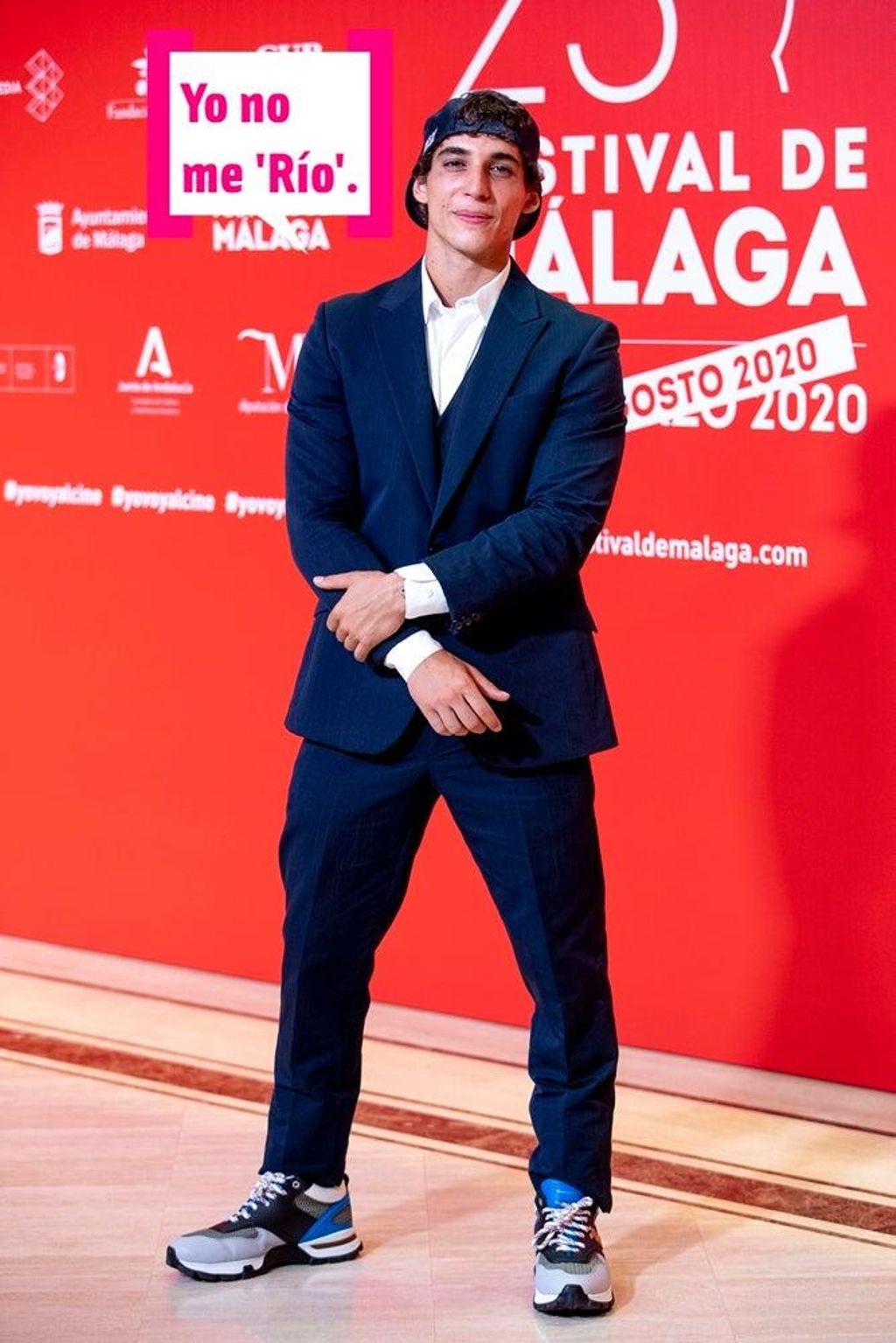 Miguel Herrán en photocall