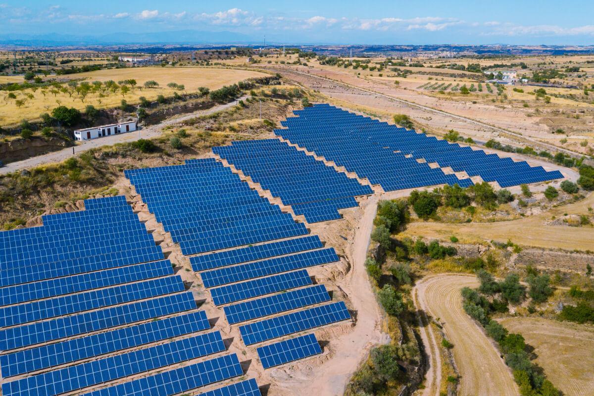 Parque fotovoltaico en España