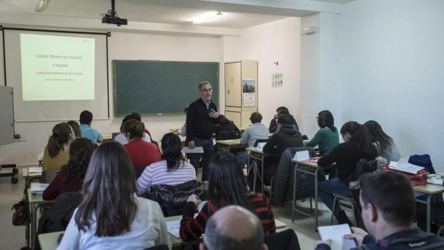 Una clase de la escuela.