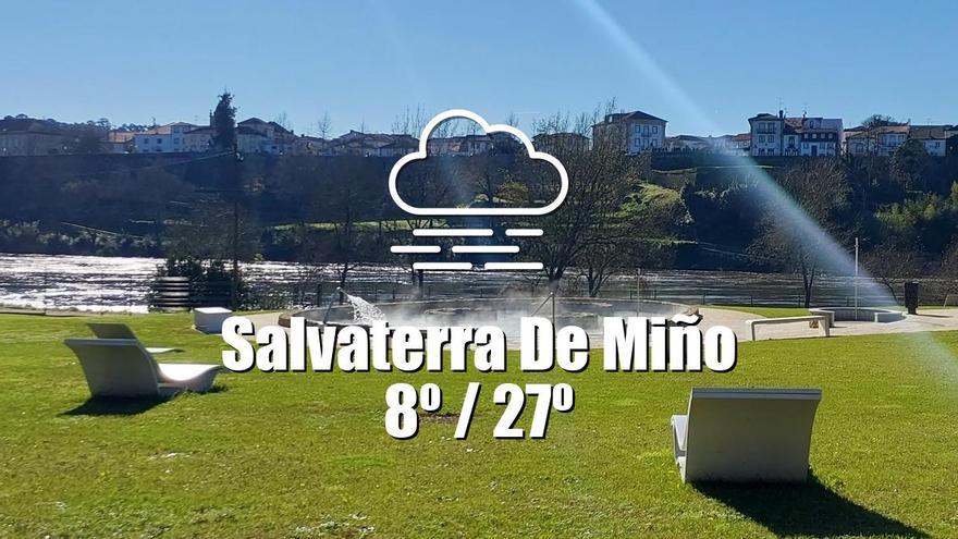 El tiempo en Salvaterra de Miño: previsión meteorológica para hoy, jueves 24 de abril