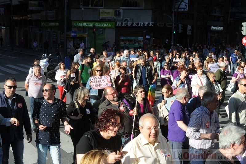 Manifestación contra la violencia patriarcal en Murcia