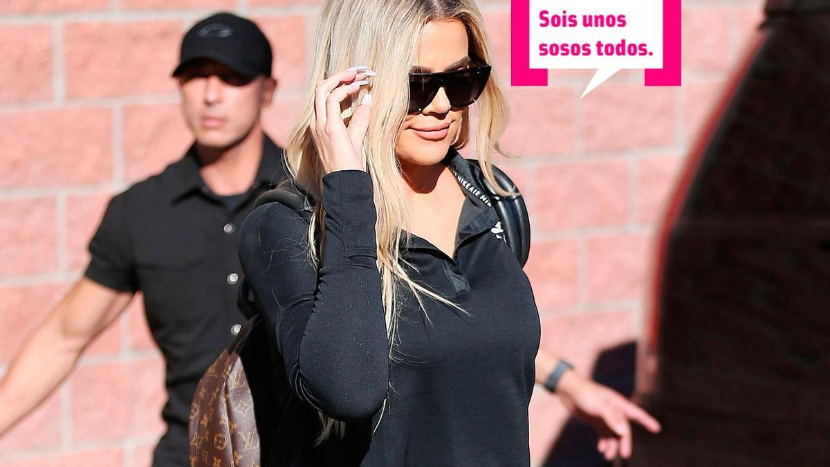 Khloe Kardashian intentando pasar desapercibida, ¡imposible!