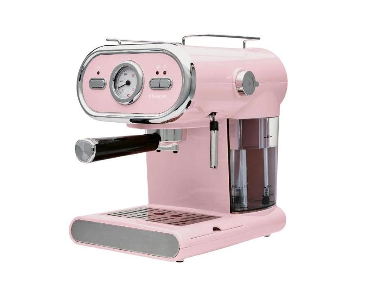 Cafetera espresso color pastel.