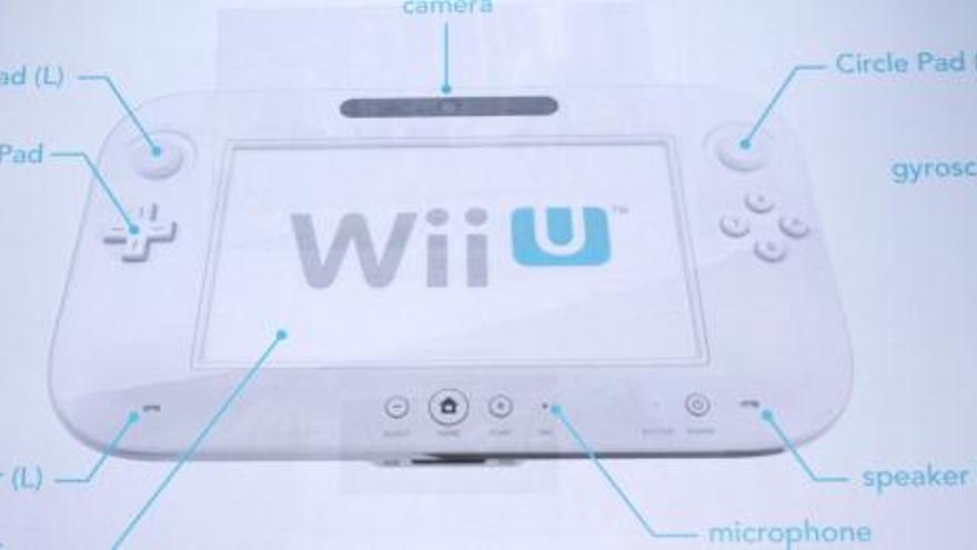 El mando de la nueva WII U.