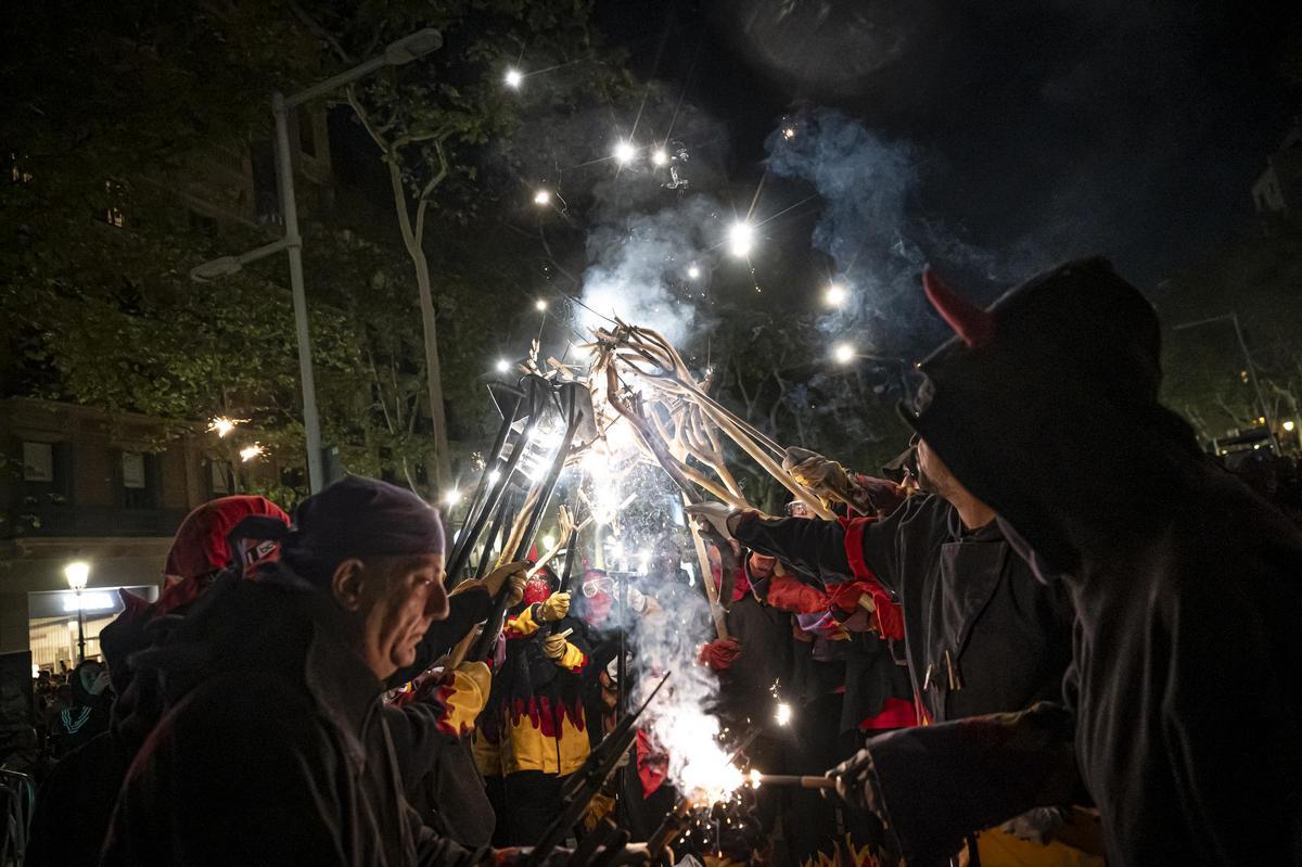 Dentro del correfoc de la Mercè