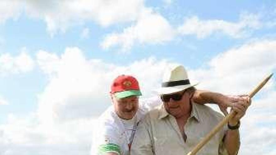 Depardieu, con Lukashenko.