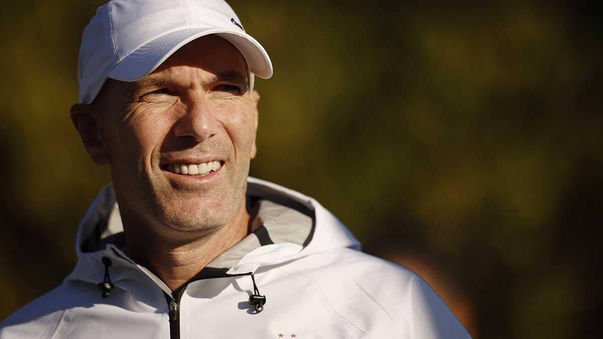 El entrenador de la selección de Francia, Zinedine Zidane.