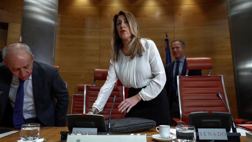 Susana Díaz acusa al PP de citarla en el Senado por &quot;intereses&quot; electorales