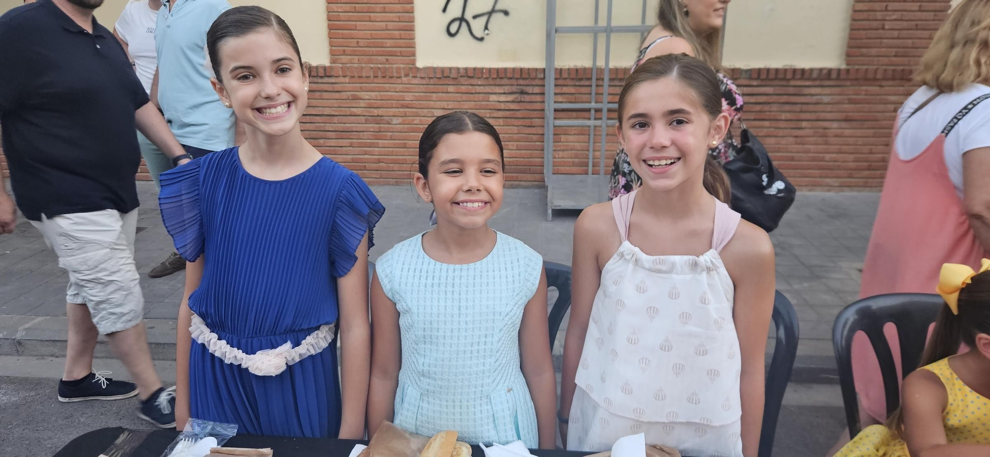 Candidatas a Fallera Mayor Infantil de València 2025 en la "punxà"