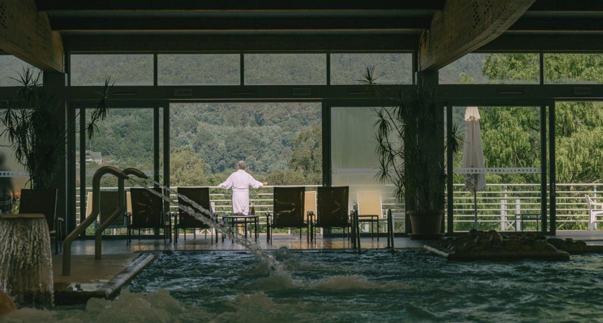 Instalacións e vistas do Hotel Balneario de Arnoia.