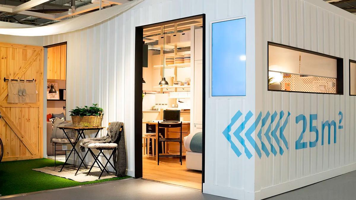 Ikea aparca los muebles y arrasa con su venta de casas: así es vivir en el interior de un contenedor de 25 metros cuadrados y su precio