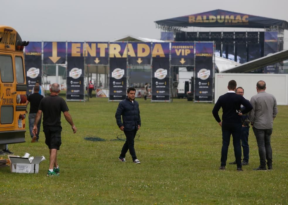 Todo preparado para el Festival Baldumac en La Morgal