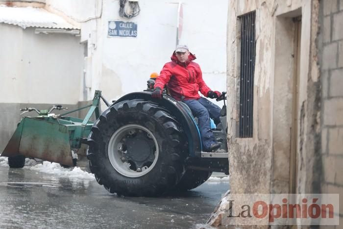 Nieve en Coy y Avilés (Lorca)