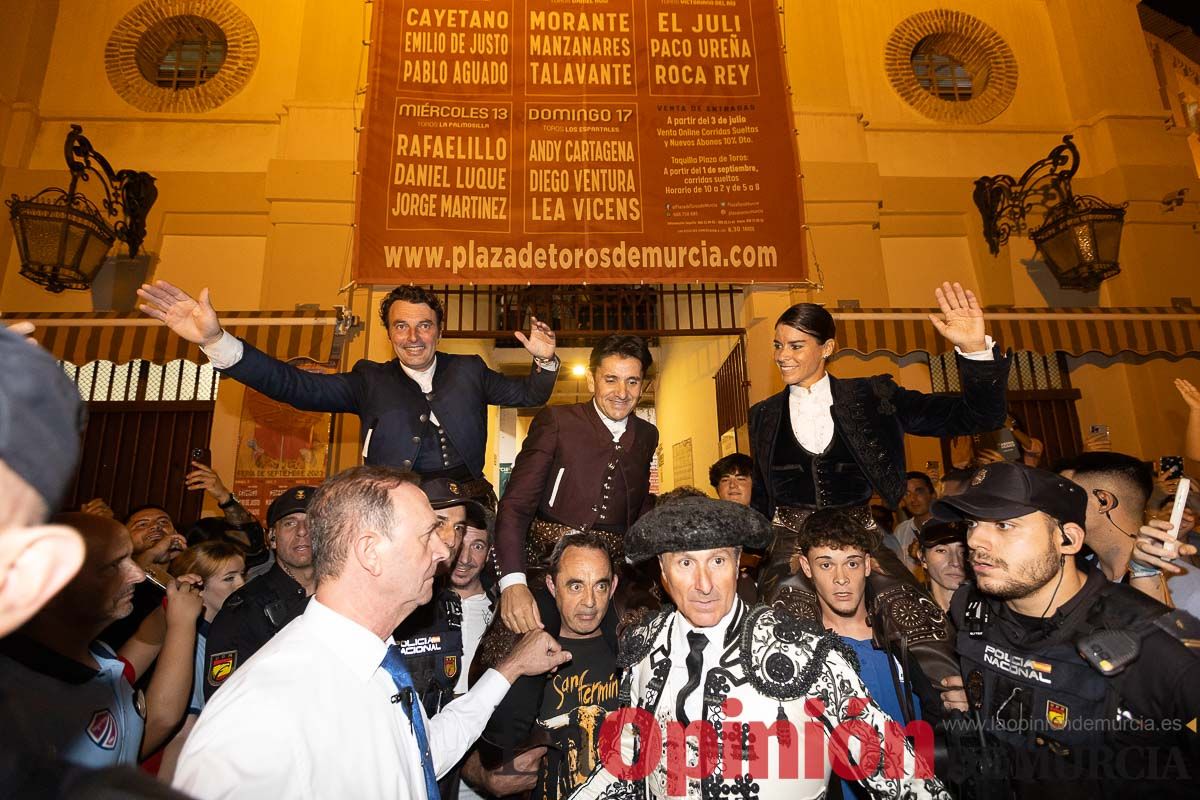 Corrida de Rejones en la Feria Taurina de Murcia (Andy Cartagena, Diego Ventura, Lea Vicens)