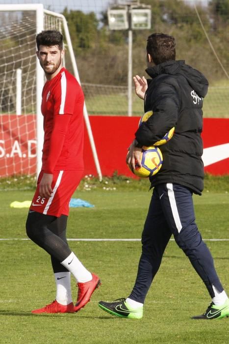 Primer entrenamiento del Real Sporting del 2018