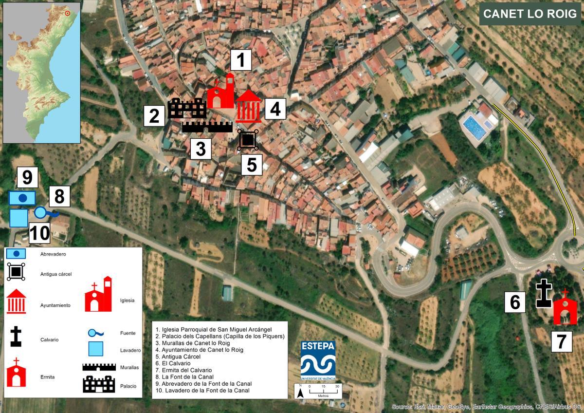 Localizaciones en Canet lo Roig