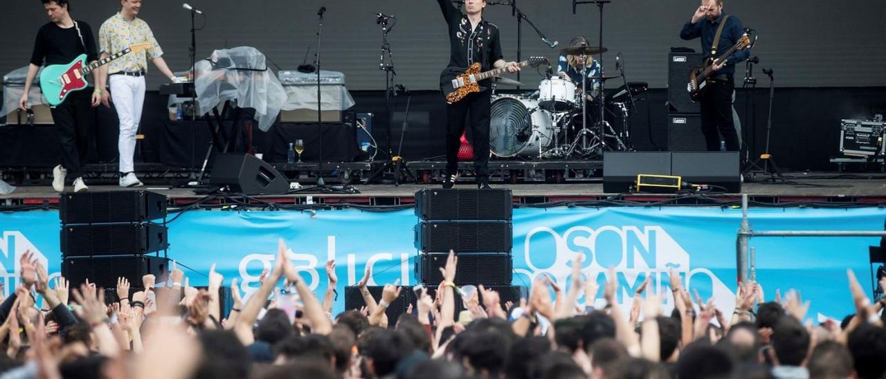 Franz Ferdinand, en O Son do Camiño, en Santiago, en 2018. |   // ÓSCAR CORRAL