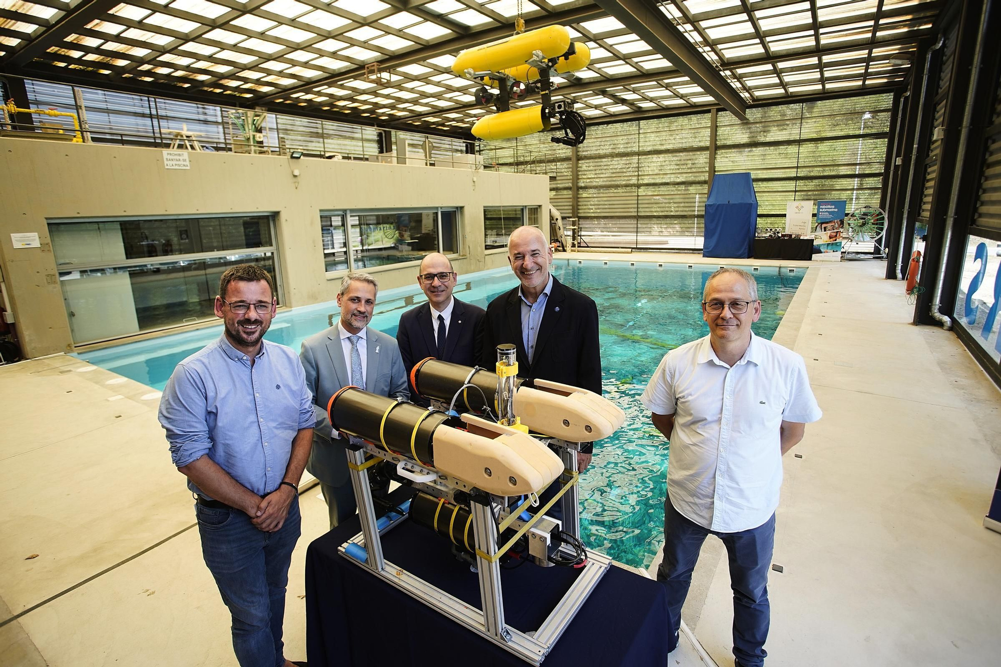 Les fotos de la nova piscina de proves del centre de robòtica submarina de la UdG