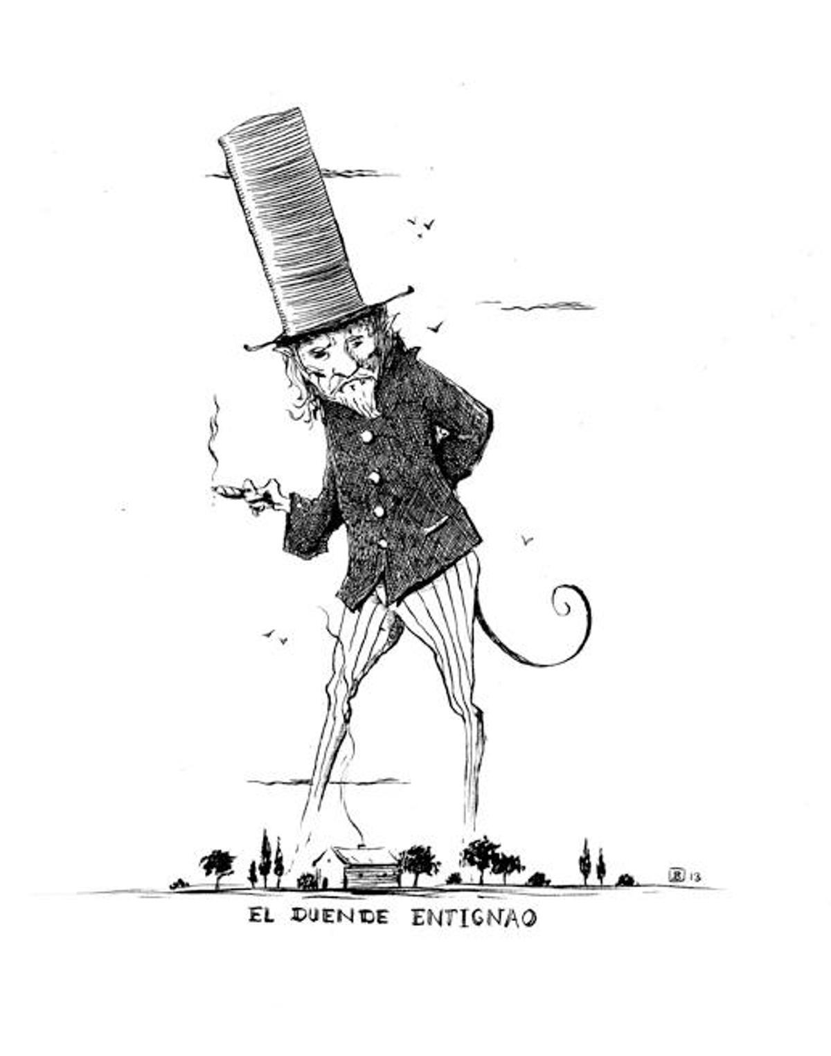 Ilustración del Duende Entignao.