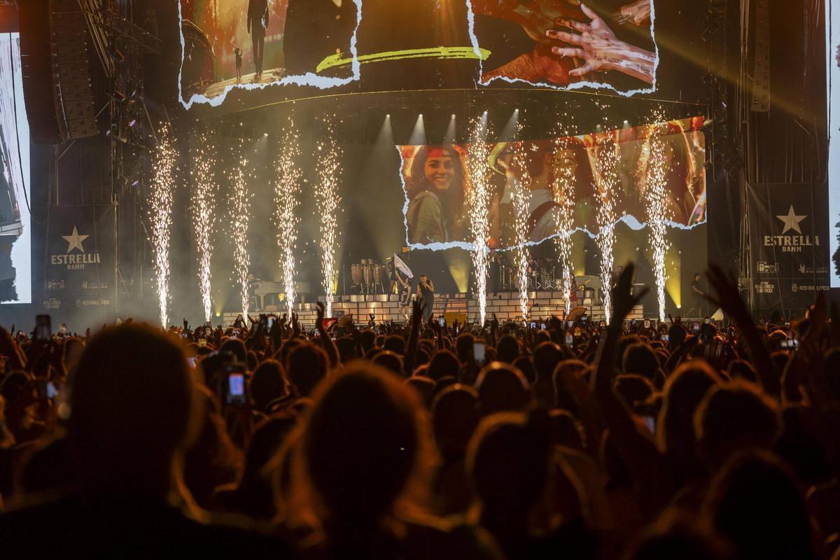 El concierto de Alejandro Sanz en Palma, en imágenes