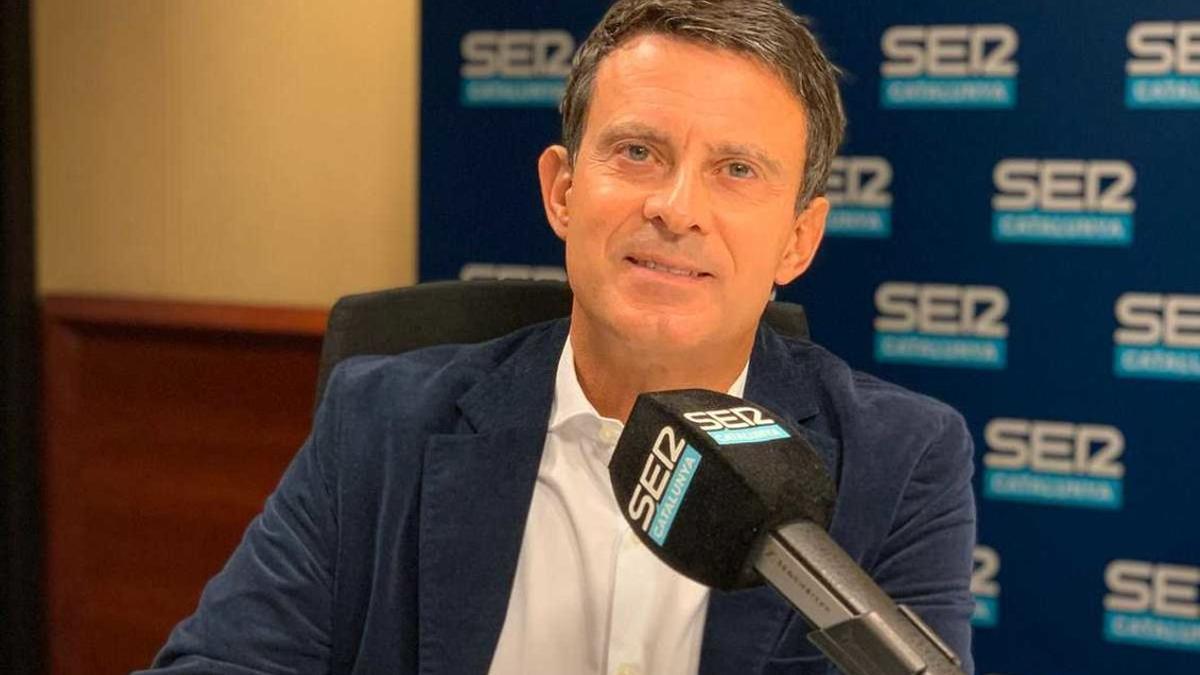 Manuel Valls, durante la entrevista en el programa 'Aquí, amb Josep Cuní'.