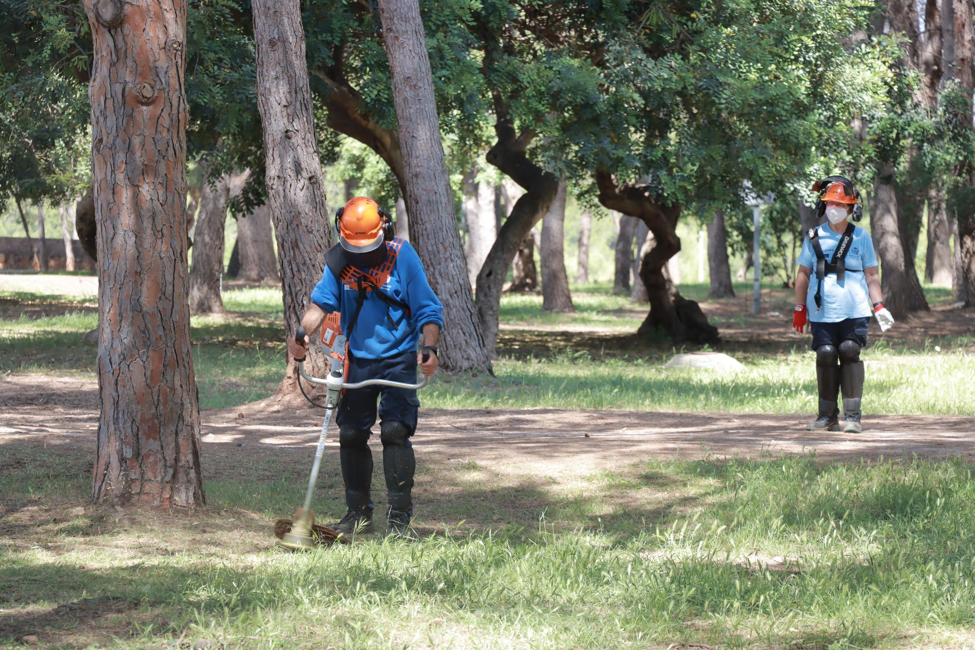 Los operarios de Servicios Públicos son los encargados de mantener el paraje del Termet.