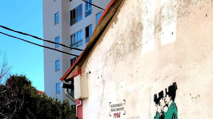 Bansky podría haber pintado su primera obra en España en El Ferrol