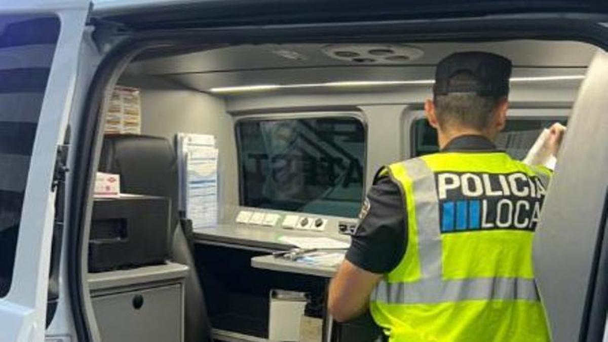 Control de la Policía Local de Ibiza.