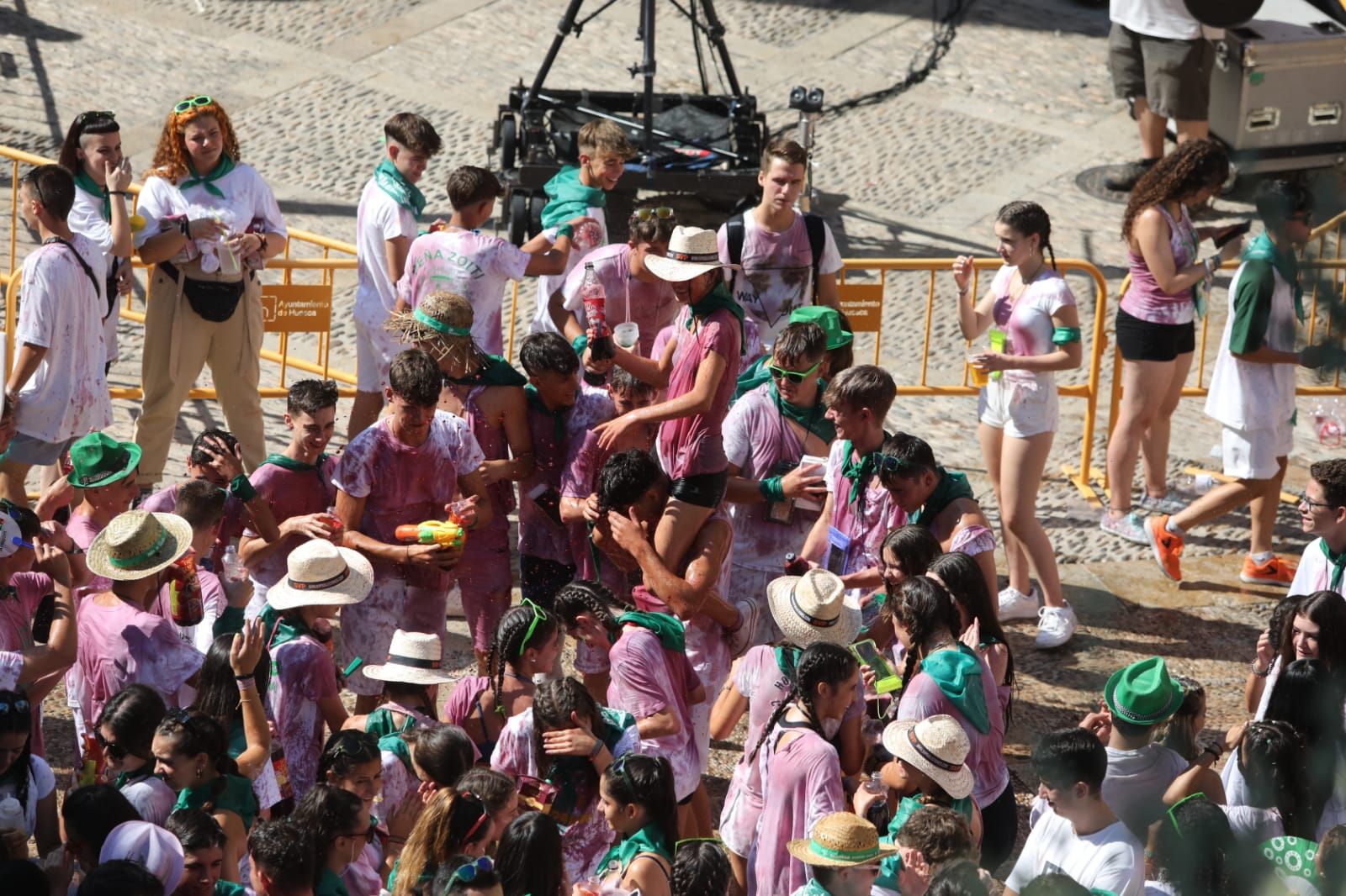 Las horas previas al chupinazo de San Lorenzo de Huesca, en imágenes