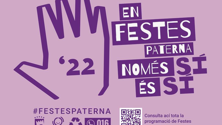 El ayuntamiento lanza la campaña “En Festes Paterna només sí és sí”