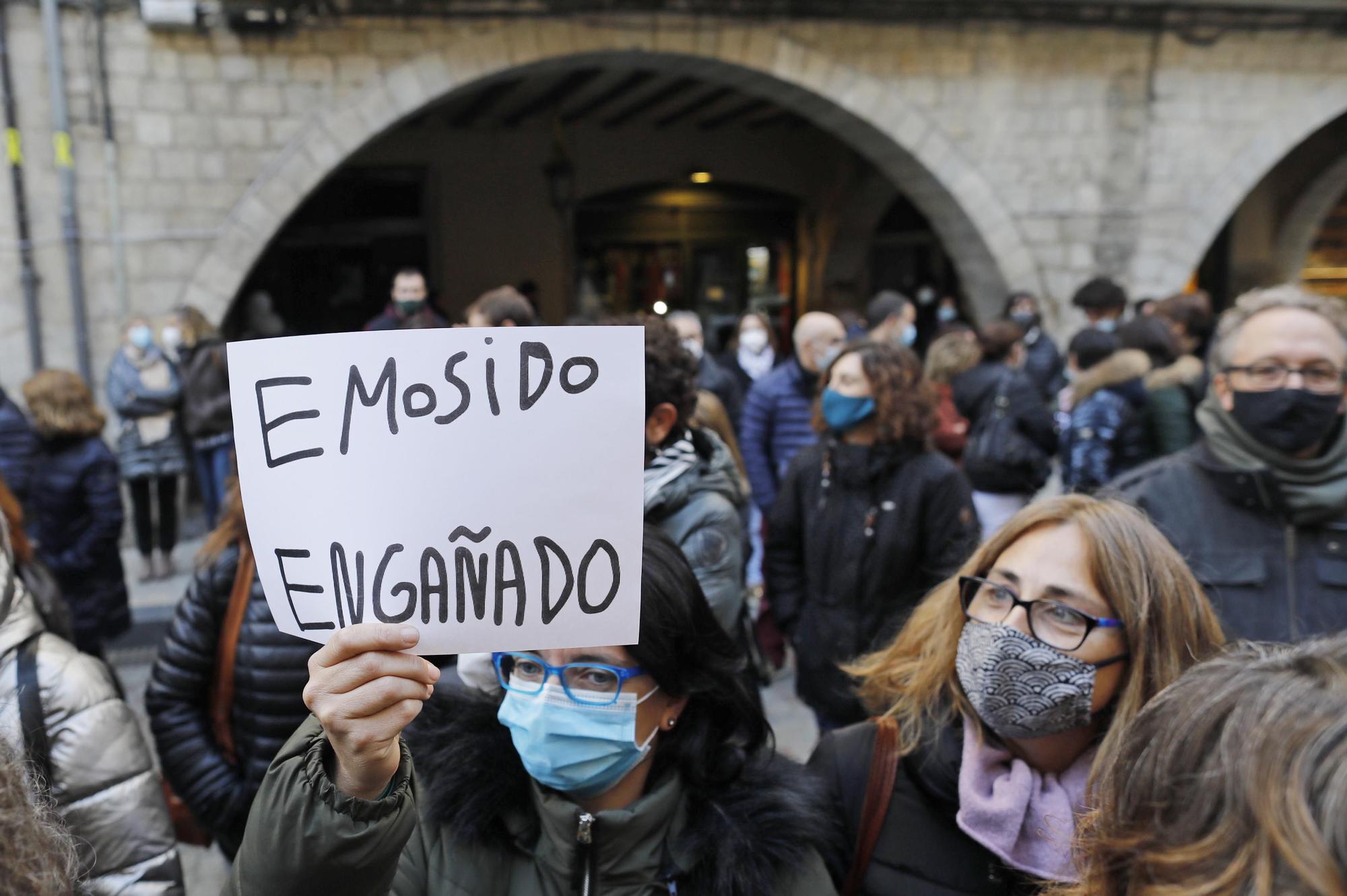 Protesta de treballadors de l’Ajuntament de Girona