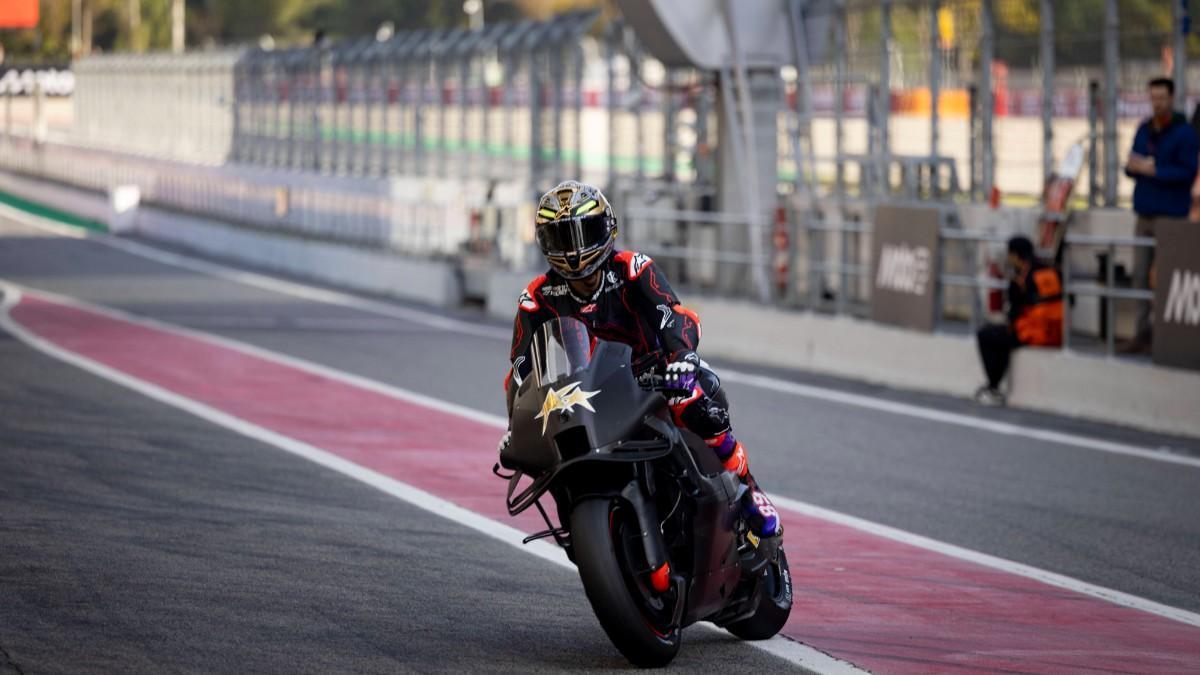 Jorge Martín, con Aprilia en los test del Circuit