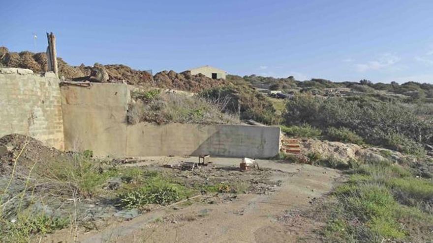 Espacio en el que está previsto ubicar el campo de tiro al plato, en es Cap de Barbaria.