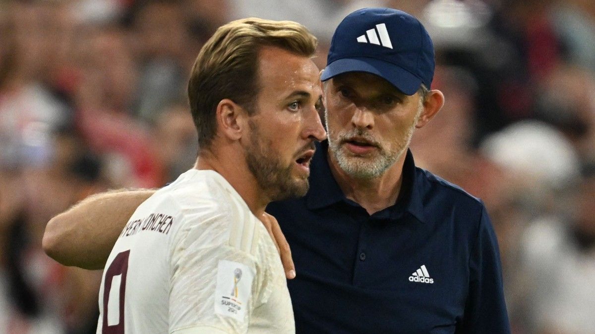 Thomas Tuchel con su gran estrella, Harry Kane