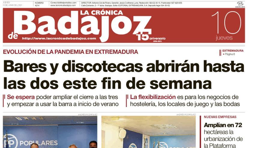 Consulta la portada correspondiente al día 10 de junio del 2021